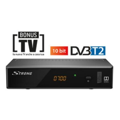 Decoder Ric. Terrestre FullHD DVB-T2 10 Bit USB + FreeToAir