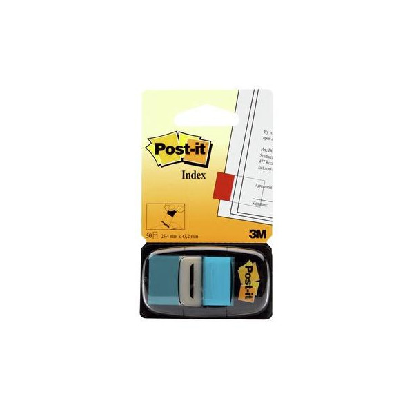 Post-it® Index Medium Azzurro - dispenser da 50 segnapagina