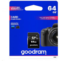 Scheda SD 64GB SDXC Goodram - blister retail