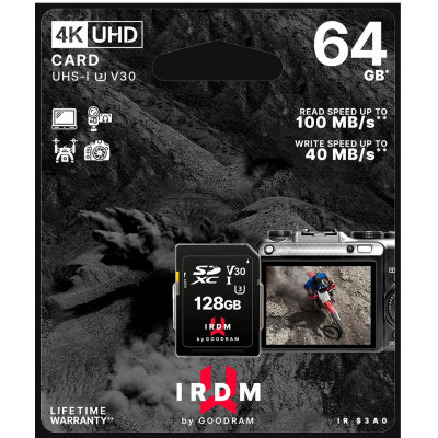 Scheda SD 64GB UHS I U3 Goodram - blister retail