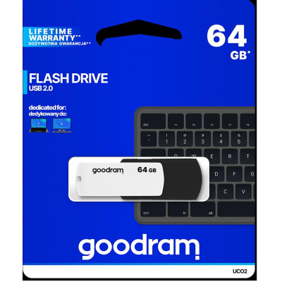 Pendrive GOODRAM Black-White 64GB USB 2.0 - retail blister