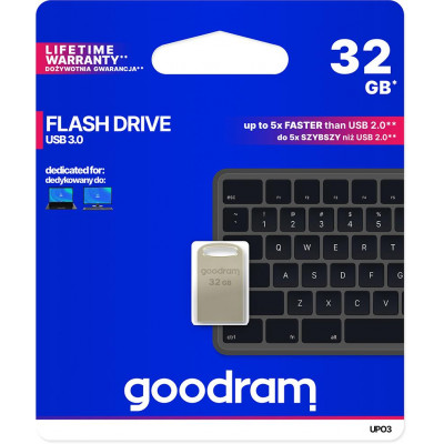 Pendrive metal GOODRAM POINT UPO3 32GB USB 3.0 - blister