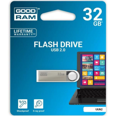 Pendrive GoodRAM 32GB UNN2 metal USB 2.0 - retail blister